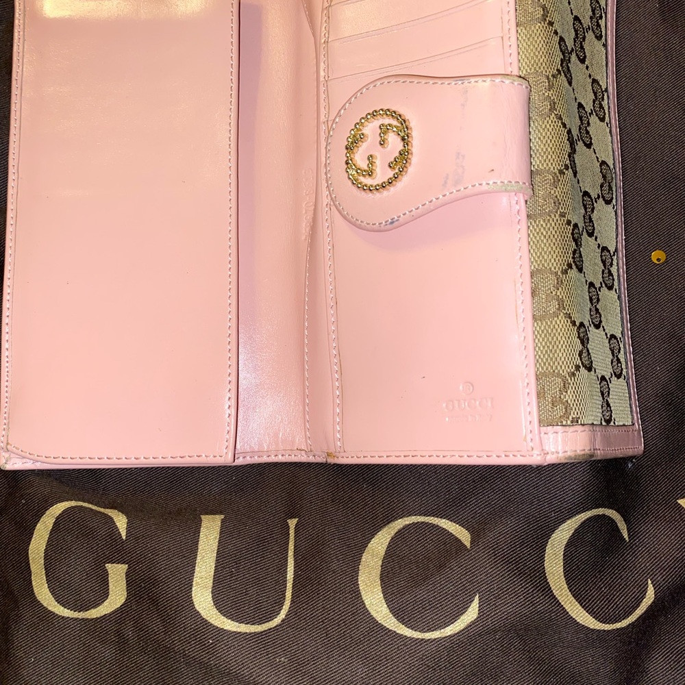 Gucci Pink and Beige Wallet - Picture 6 of 7